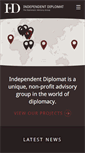 Mobile Screenshot of independentdiplomat.org