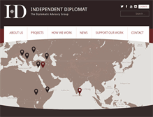 Tablet Screenshot of independentdiplomat.org